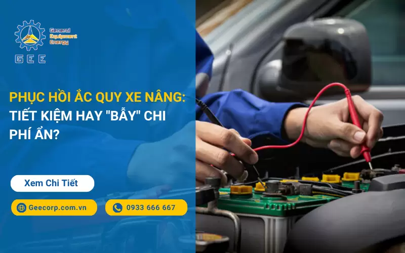 Phục hồi ắc quy xe nâng: Tiết kiệm hay 
