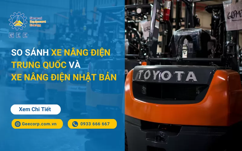 So sánh xe nâng điện Trung Quốc và xe nâng điện Nhật Bản 