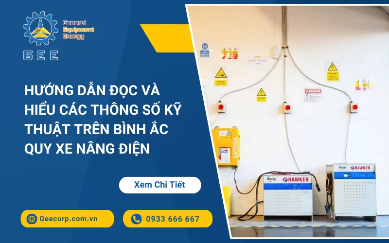 Hướng Dẫn Đọc Và Hiểu Các Thông Số Kỹ Thuật Trên Bình Ắc Quy Xe Nâng Điện