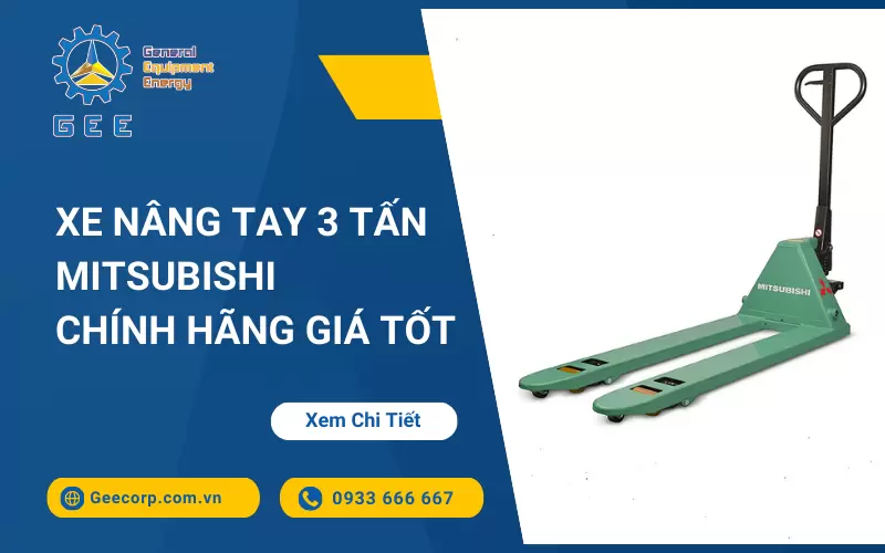 Xe Nâng Tay Mitsubishi 3 Tấn Chính Hãng Nhật Bản Giá Tốt