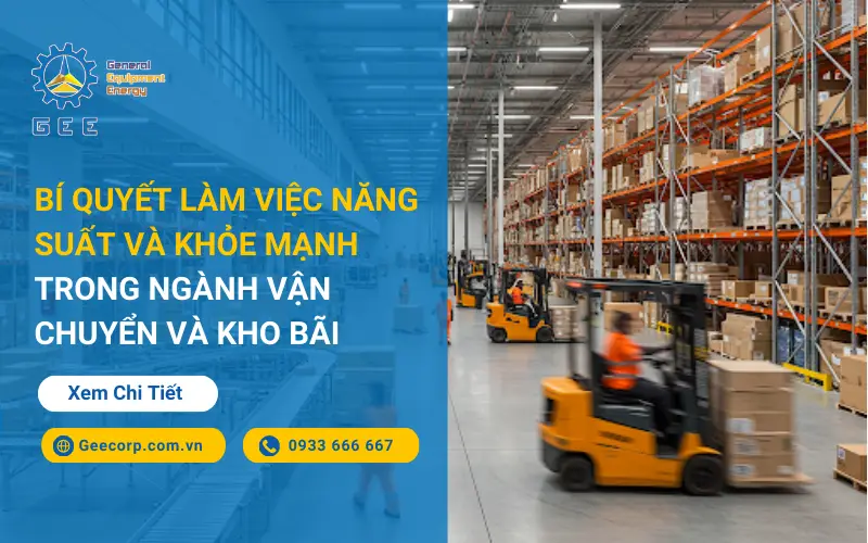 Bí quyết làm việc năng suất và khỏe mạnh trong ngành vận chuyển và kho bãi