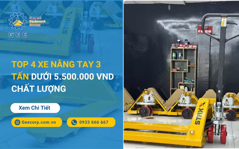 Top 4 Xe Nâng tay 3 Tấn Dưới 5.500.000 VND Chất Lượng 2026