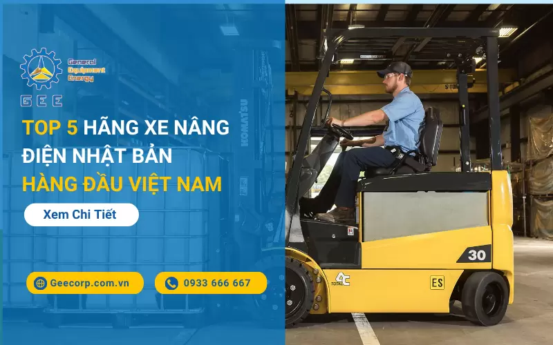 Top 5 Hãng Xe Nâng Điện Nhật Bản Hàng Đầu Tại Việt Nam 2026