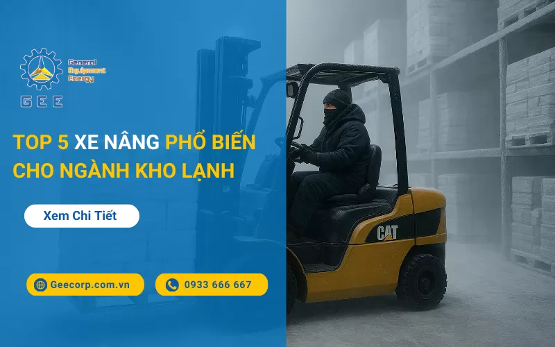 Top 5 Xe Nâng Phổ Biến Nhất Cho Ngành Kho Lạnh 2026