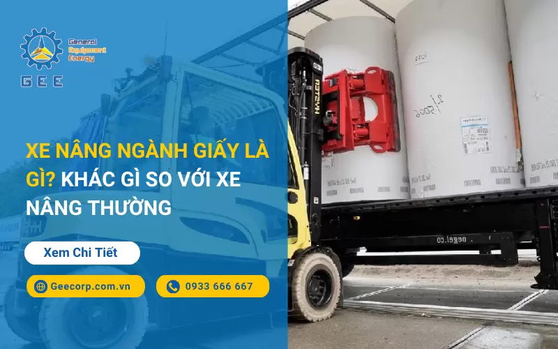 Xe Nâng Kẹp Giấy Là Gì? Khác Gì So Với Xe Nâng Thường