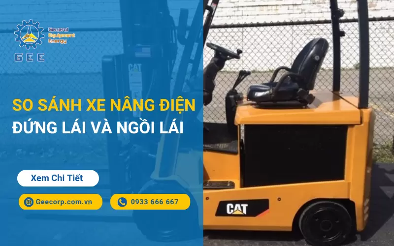 So Sánh Xe Nâng Điện Đứng Lái Và Ngồi Lái