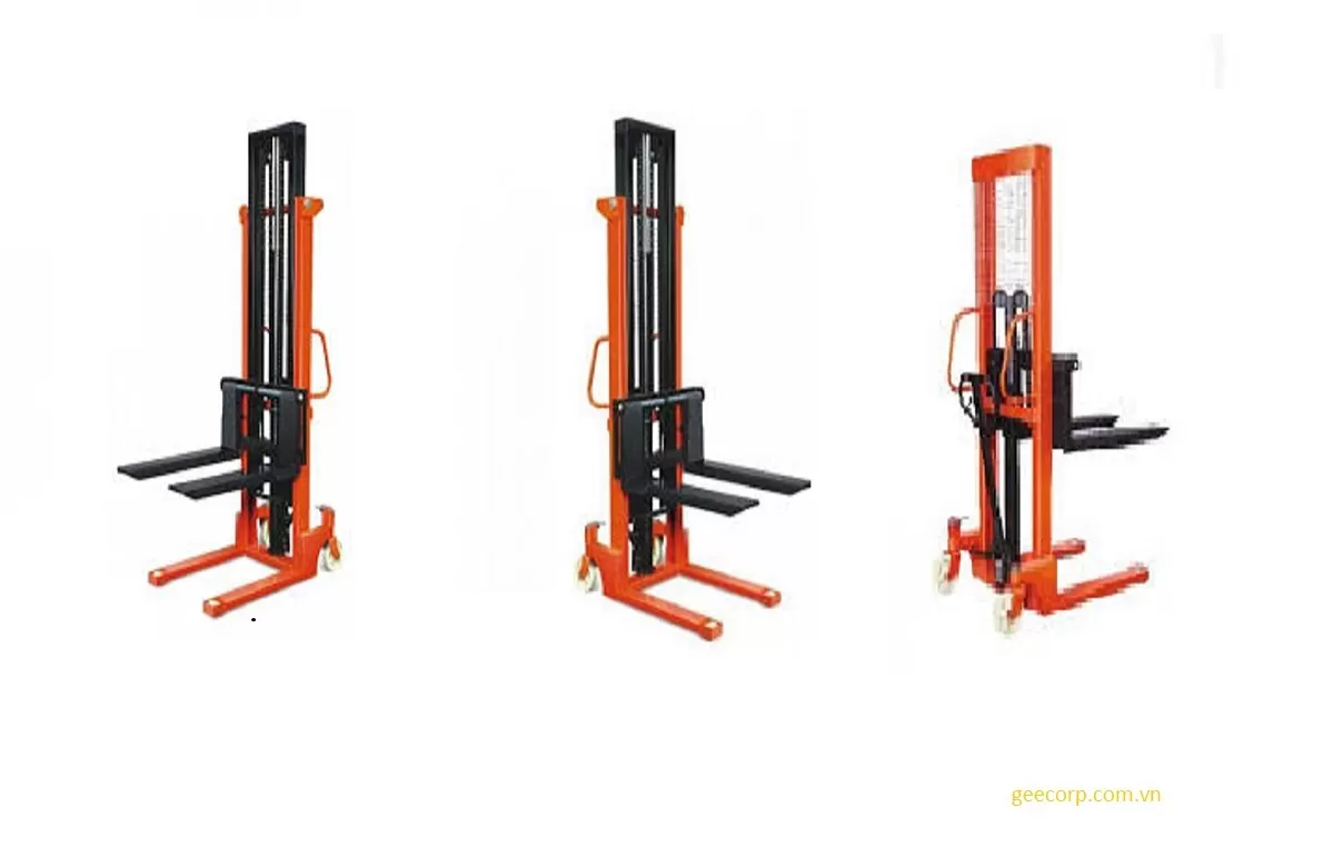 1000 kg hydraulic pallet stacker